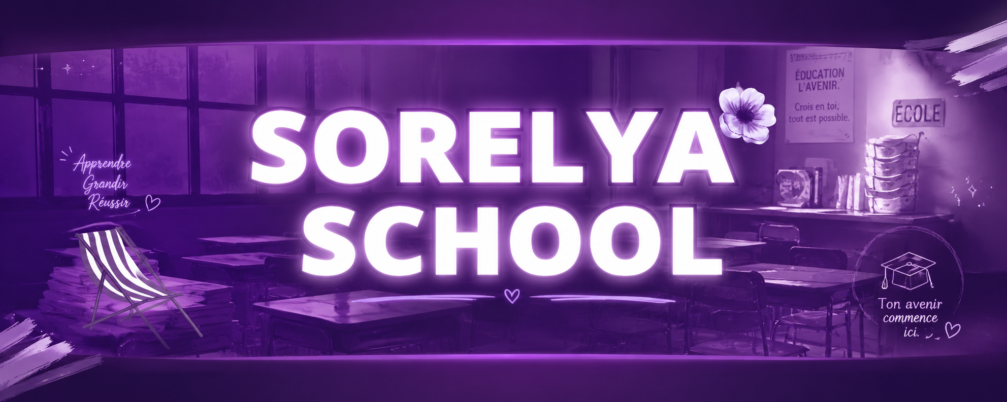 Bannière d'accueil Sorelya School